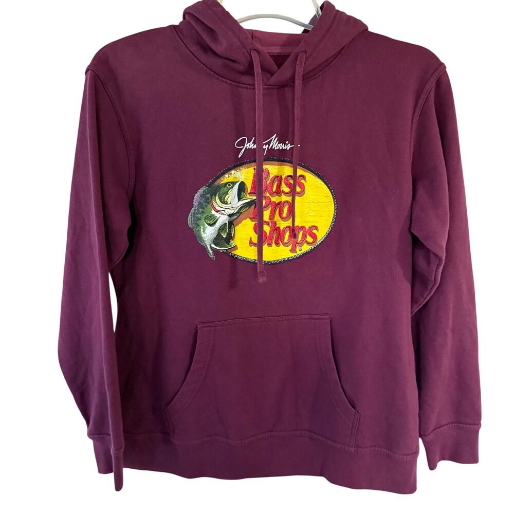 Bass Pro Shops Burgundy size M Hoodie Sweatshirt